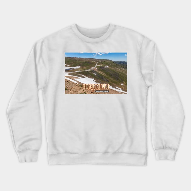 Beartooth Highway Wyoming and Montana Crewneck Sweatshirt by Gestalt Imagery